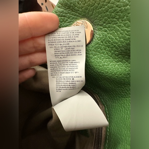 Authentic Versace Collection Convertible Green Leather Bag with Gold Hardware - Picture 12 of 16